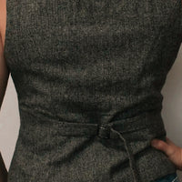 Cora Tweed Peplum Vest
