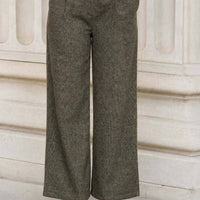 Cora Wide Leg Tweed Pants