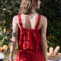 Noah Square Neck Linen Top
