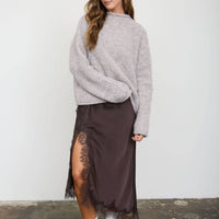 Lila Fuzzy Knit Cardigan