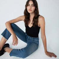 Marlow High-Rise Cropped Demi-Flare