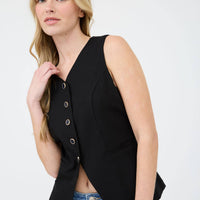 Claire Linen Vest