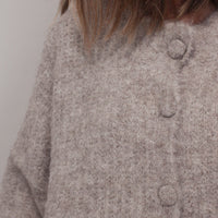 Lila Fuzzy Knit Cardigan