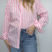 Monica Striped Button Down