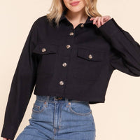 Shyla Cotton Twill Shacket