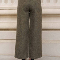 Cora Wide Leg Tweed Pants