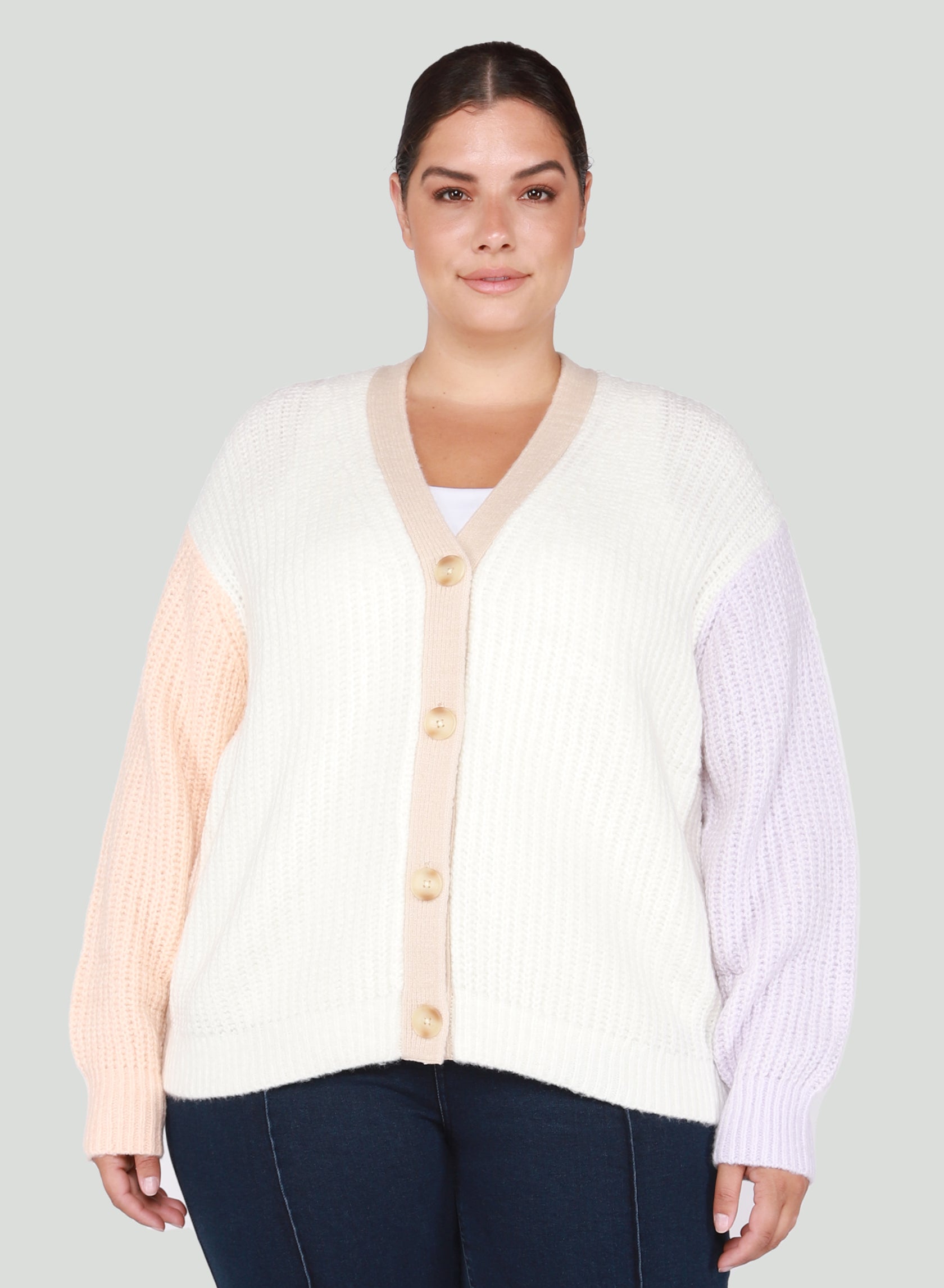 Drop Shoulder Cardigan (+)