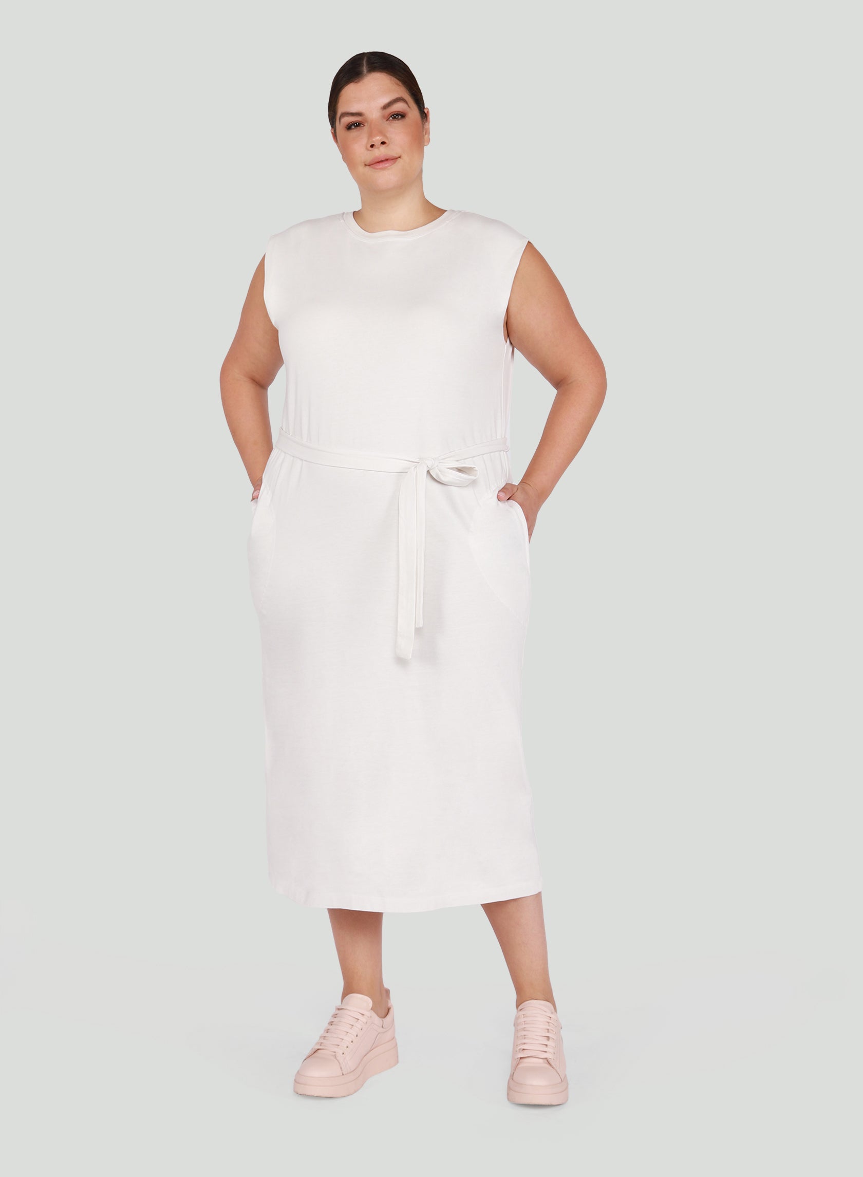 sachin and babi light blue dress Hire Reece White Linen Midi Dress | Dissh