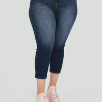High Rise Skinny Crop (+)