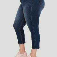 High Rise Skinny Crop (+)