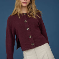 Ruby Side Slit Cardigan