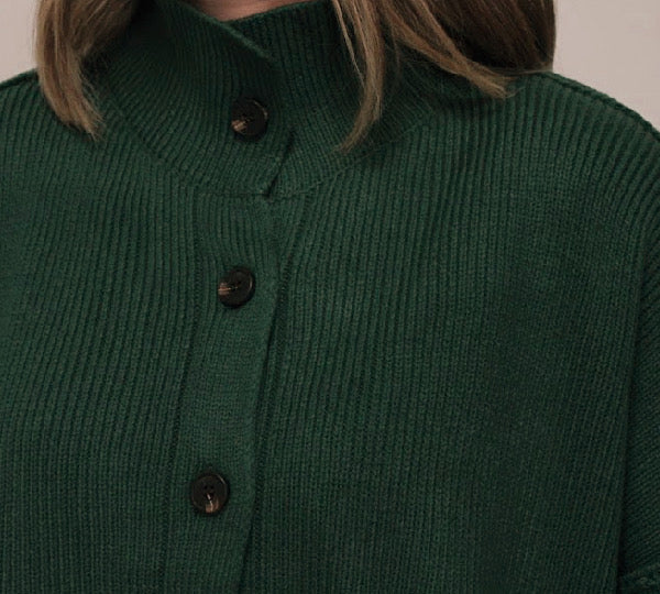 Keesha High Neck Cardigan