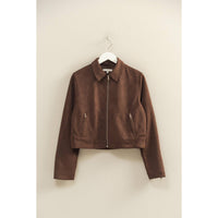 Tobari Suede Effect Jacket