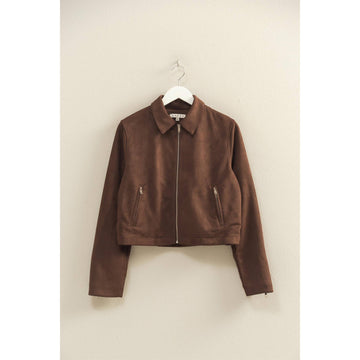 Tobari Suede Effect Jacket