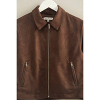 Tobari Suede Effect Jacket
