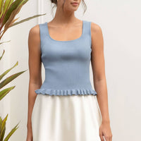 Greta Lettuce Hem Tank