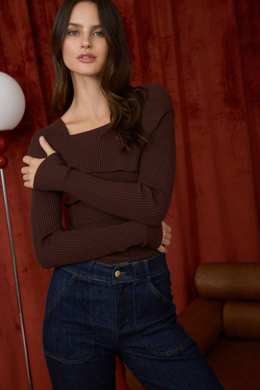 Aurora Fold Over Sweater