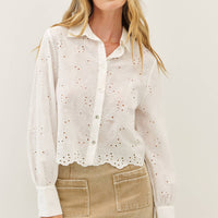 Harlow Embroidery Button Down