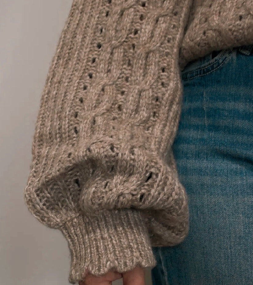 Leni Cable Knit Cardigan