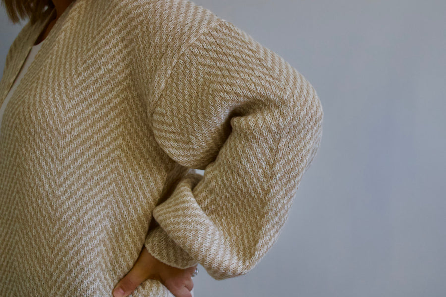 Chase Herringbone Cardigan