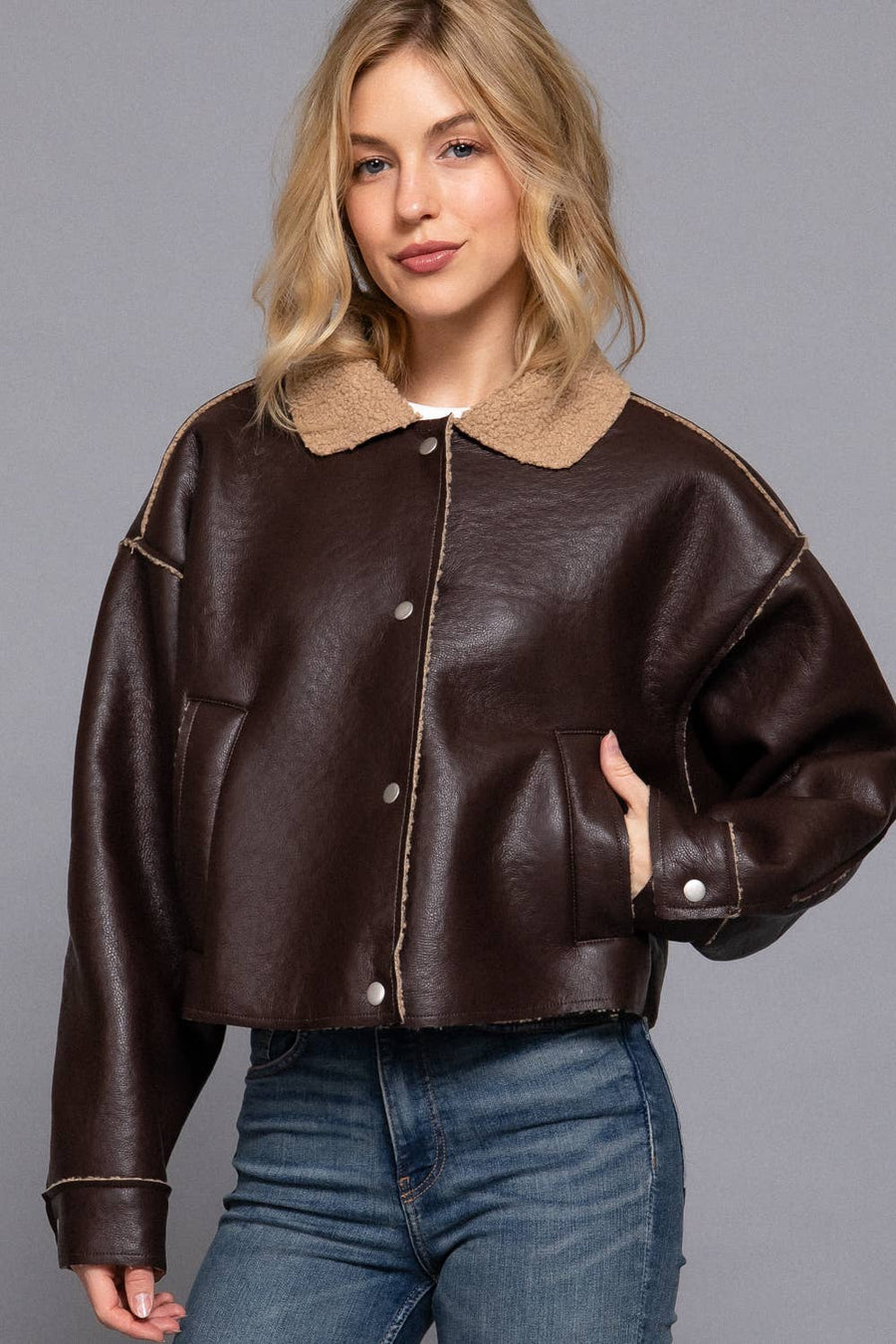 Bolter Faux Leather Jacket