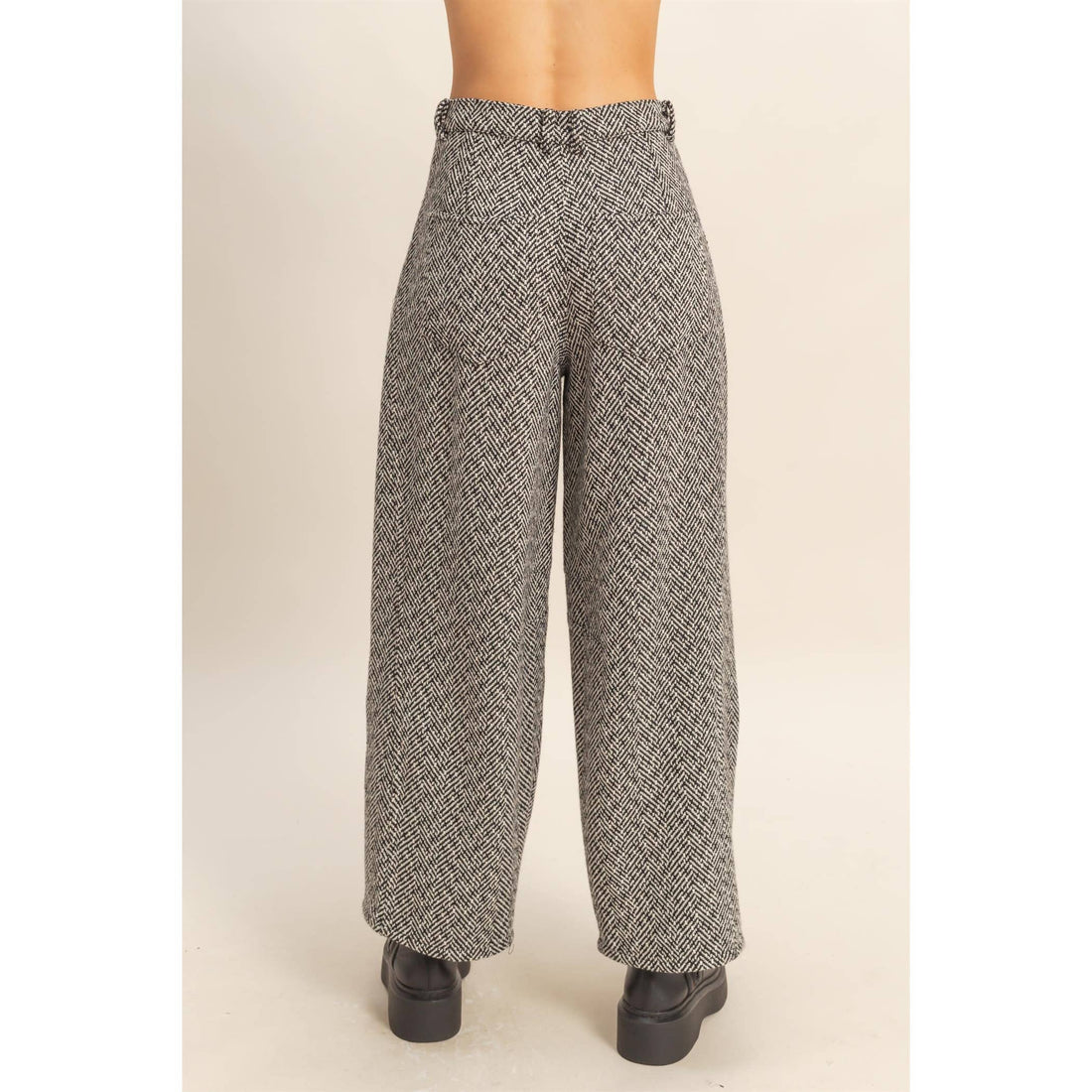 Benji Patterned Barrel Pants