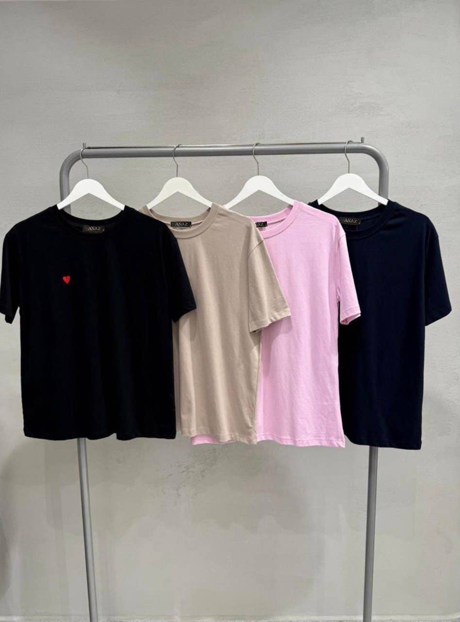 Alix Heart Embroidered Tee