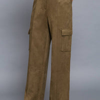 Poet Suede Cargo Pants