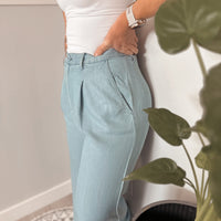 Soft Breeze Chambray Wide Leg Pant