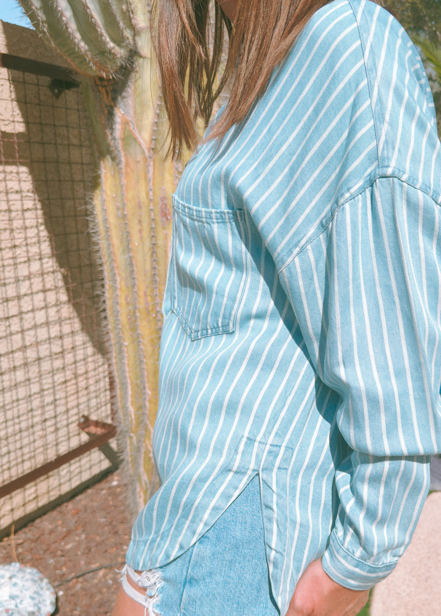 Robbie Striped Button Up