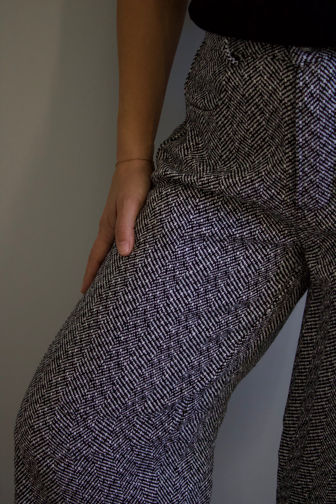 Benji Patterned Barrel Pants