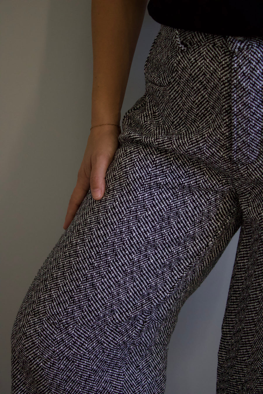 Benji Patterned Barrel Pants