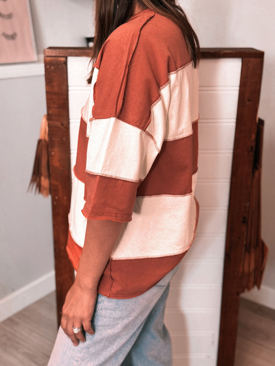 Polly Color Block Tee