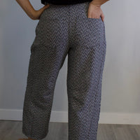 Benji Patterned Barrel Pants