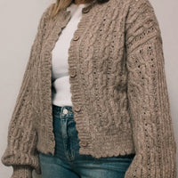 Leni Cable Knit Cardigan