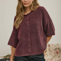 Merci Ribbed Cardigan