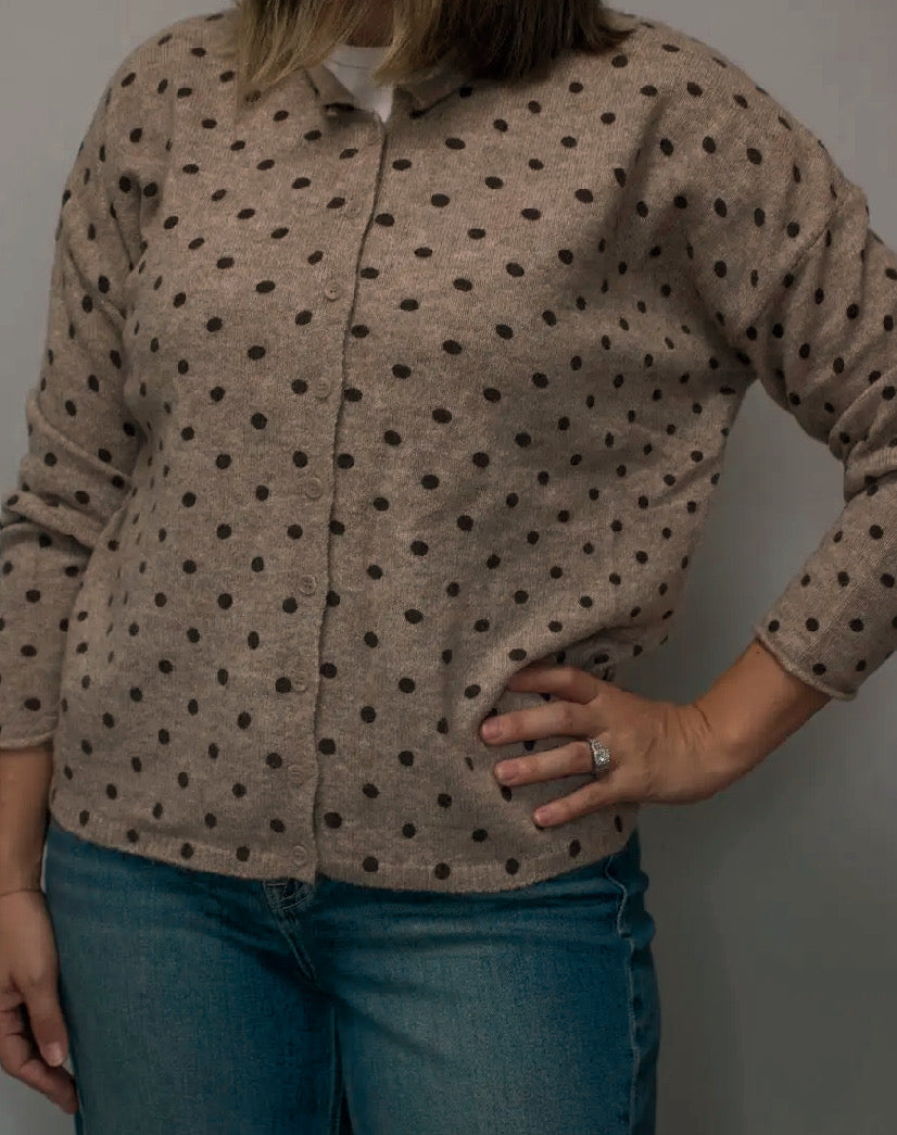 Mable Polka Dot Cardigan