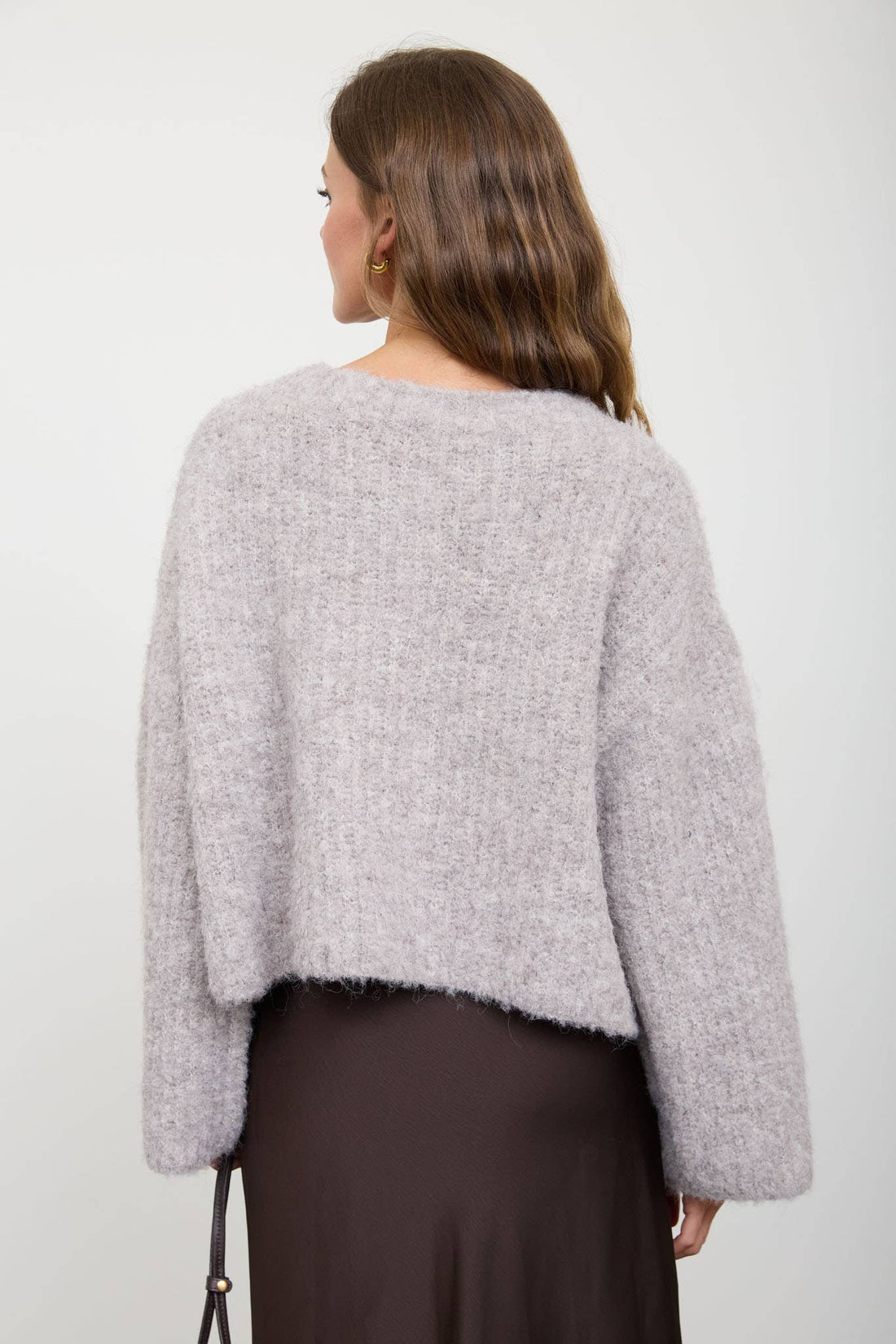 Lila Fuzzy  Knit Cardigan
