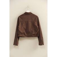 Tobari Suede Effect Jacket