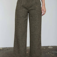 Cora Wide Leg Tweed Pants