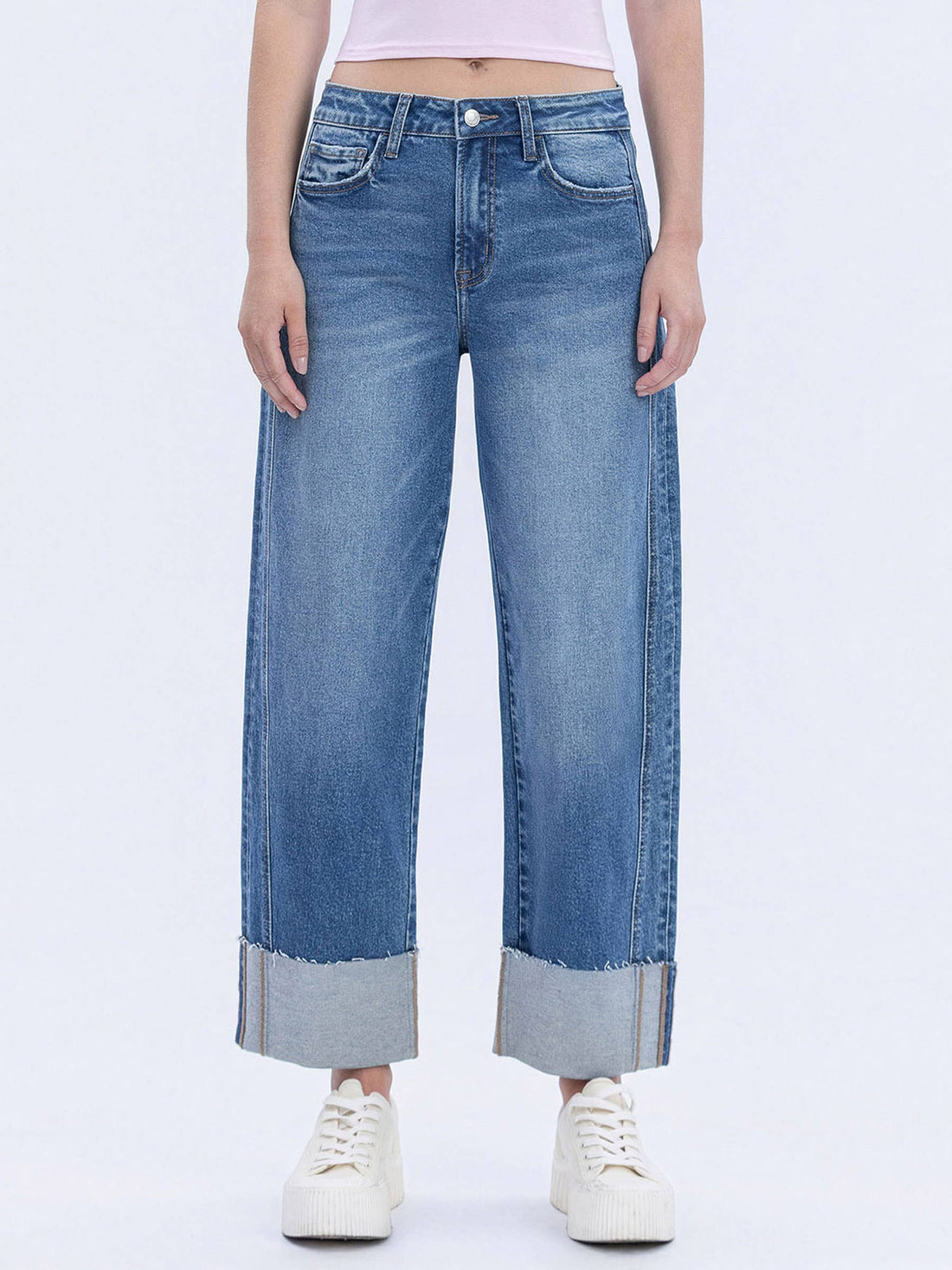Joni Cuffed Barrel Jeans