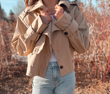 Cropped Trench Coat