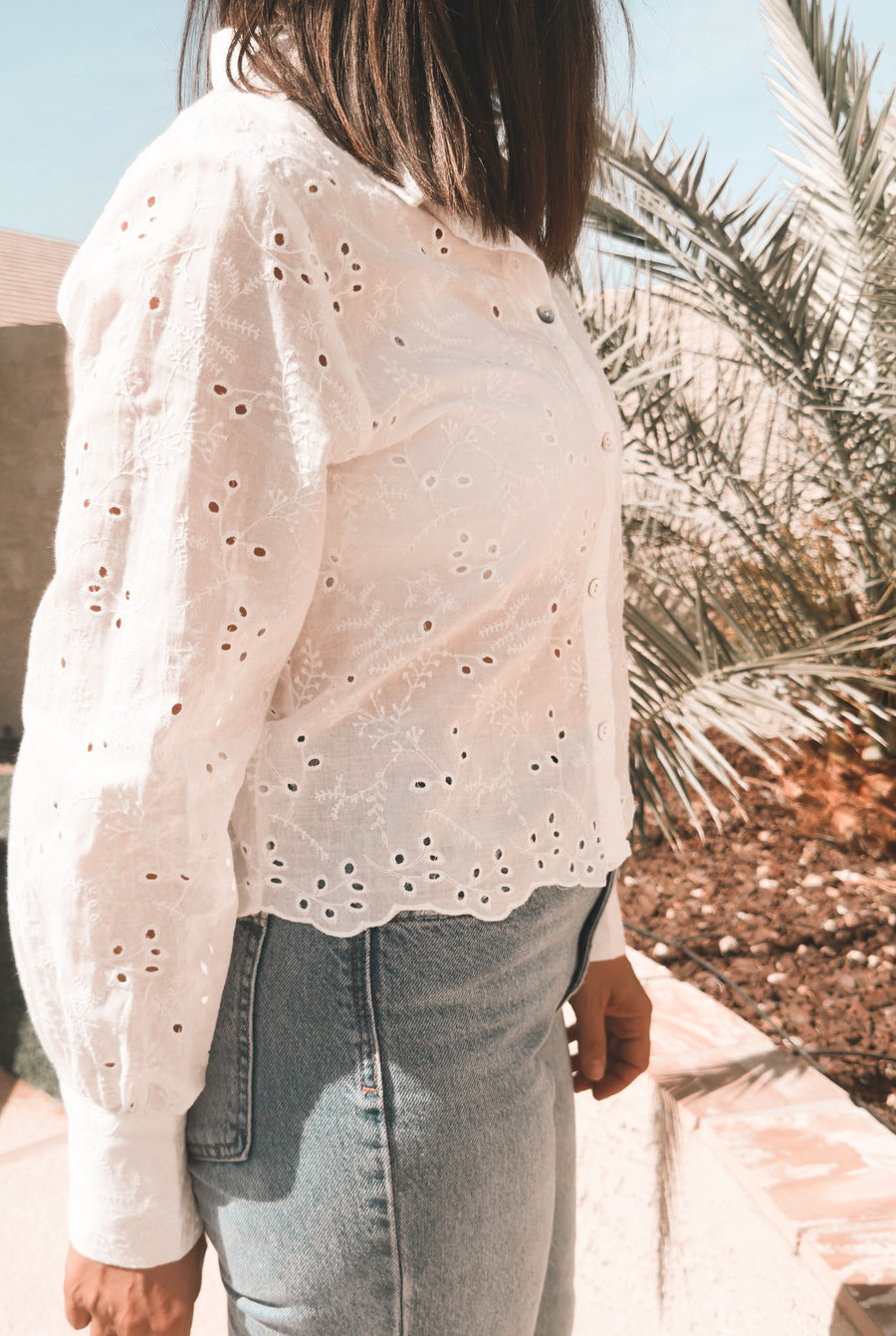 Harlow Embroidery Button Down