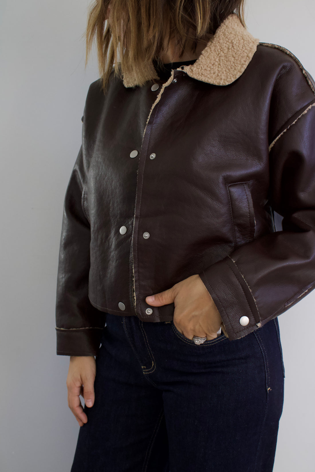 Bolter Faux Leather Jacket