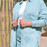 Robbie Striped Button Up