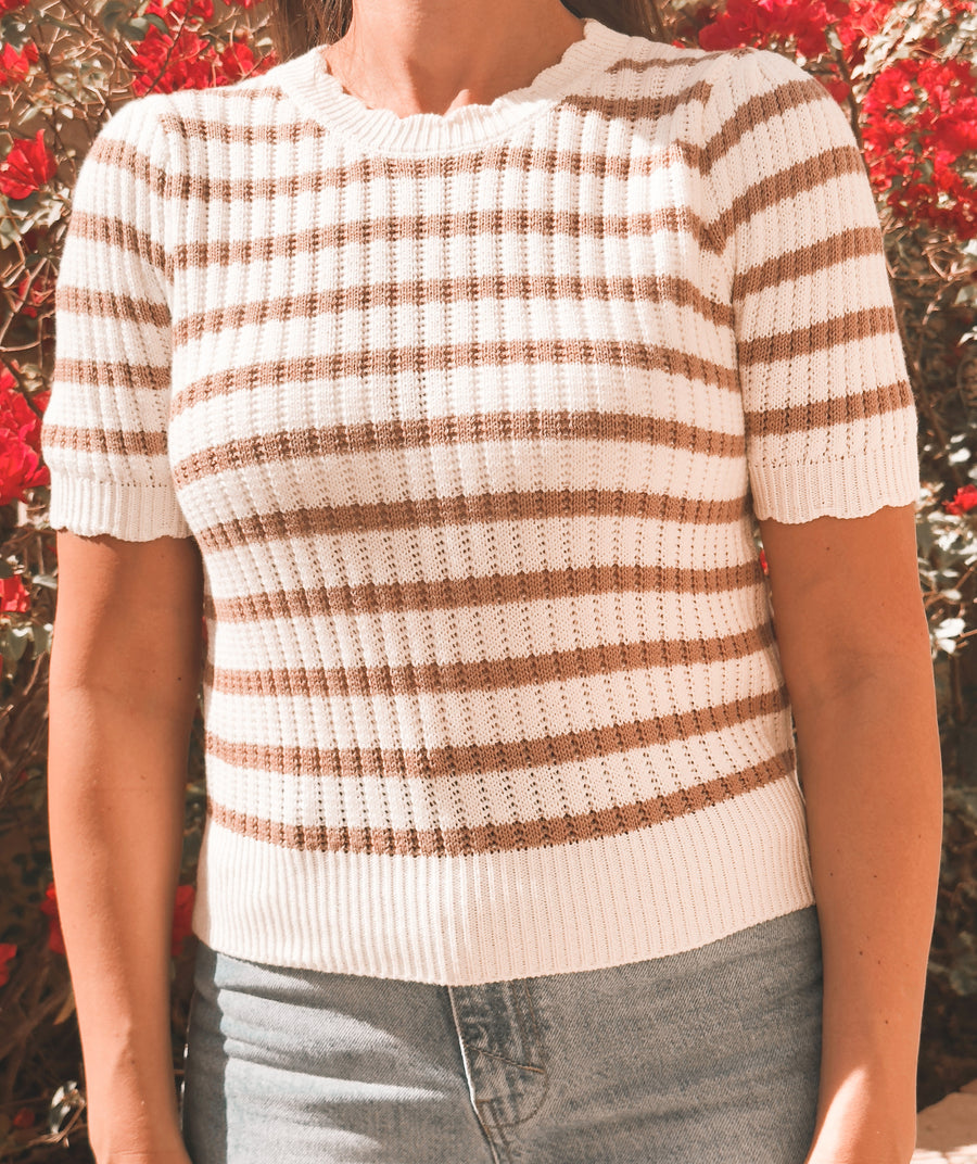 Sutton Scalloped Knit