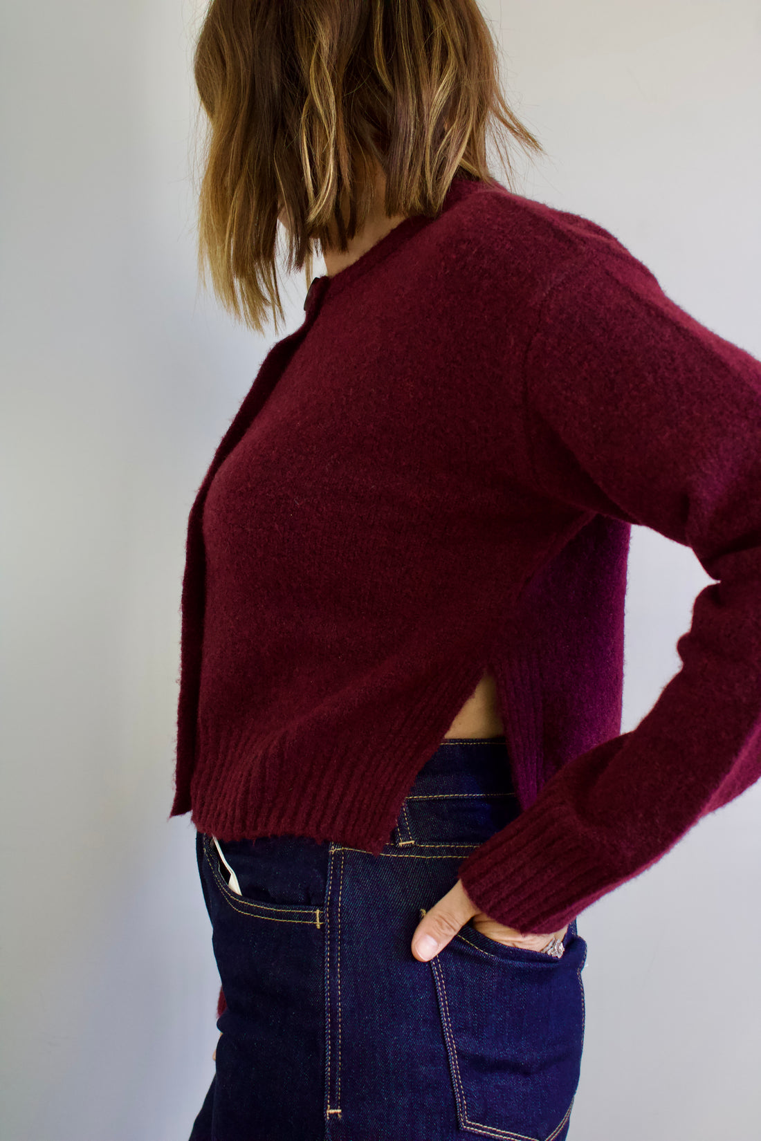 Ruby Side Slit Cardigan