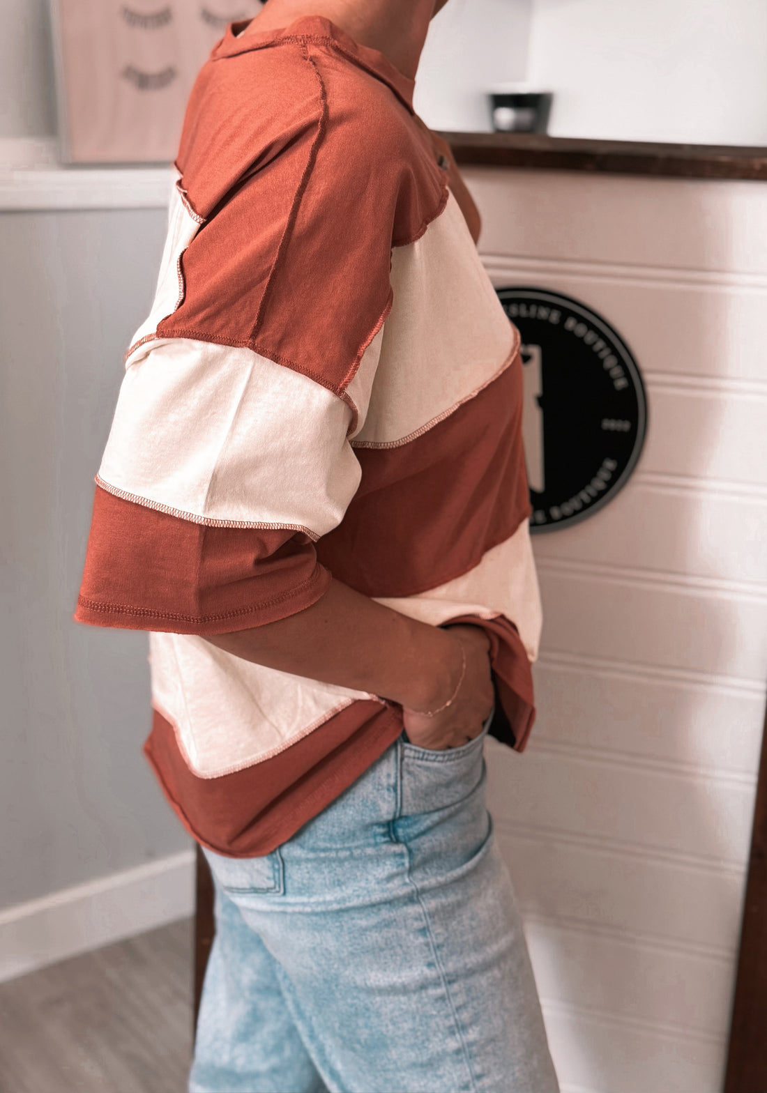Polly Color Block Tee