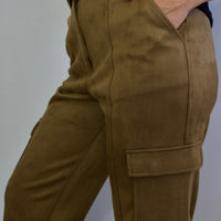 Poet Suede Cargo Pants