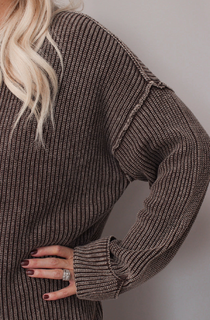 Indie Folded Cuff Sweater